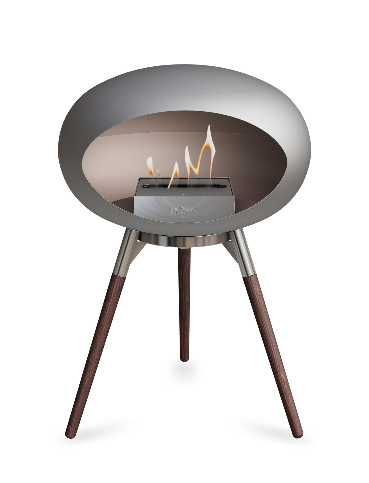 Le Feu Dome Ground Low – Freestanding Bioethanol Fireplace, Classic Size