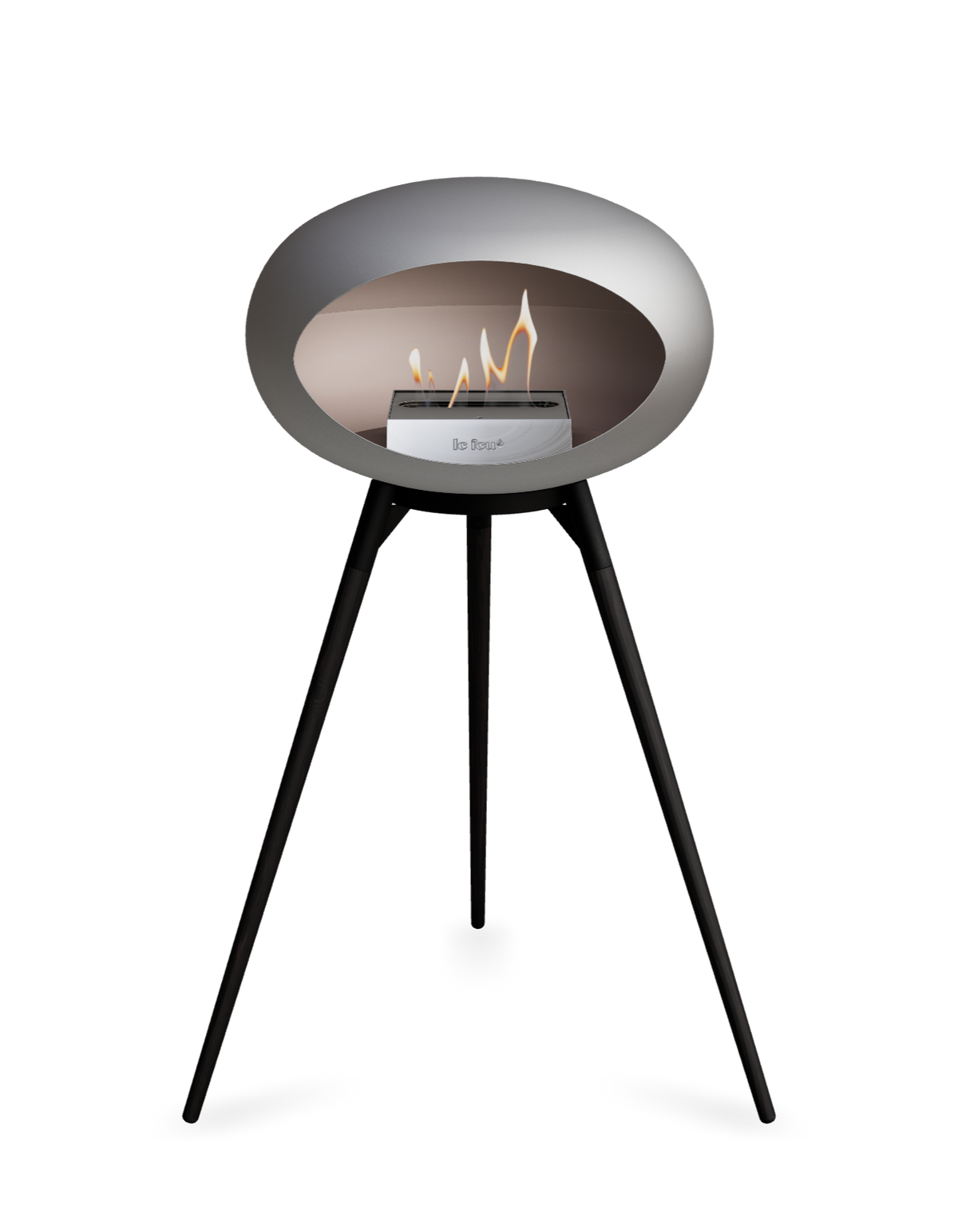 Le Feu Dome Ground High – Freestanding Bioethanol Fireplace (Classic 525)