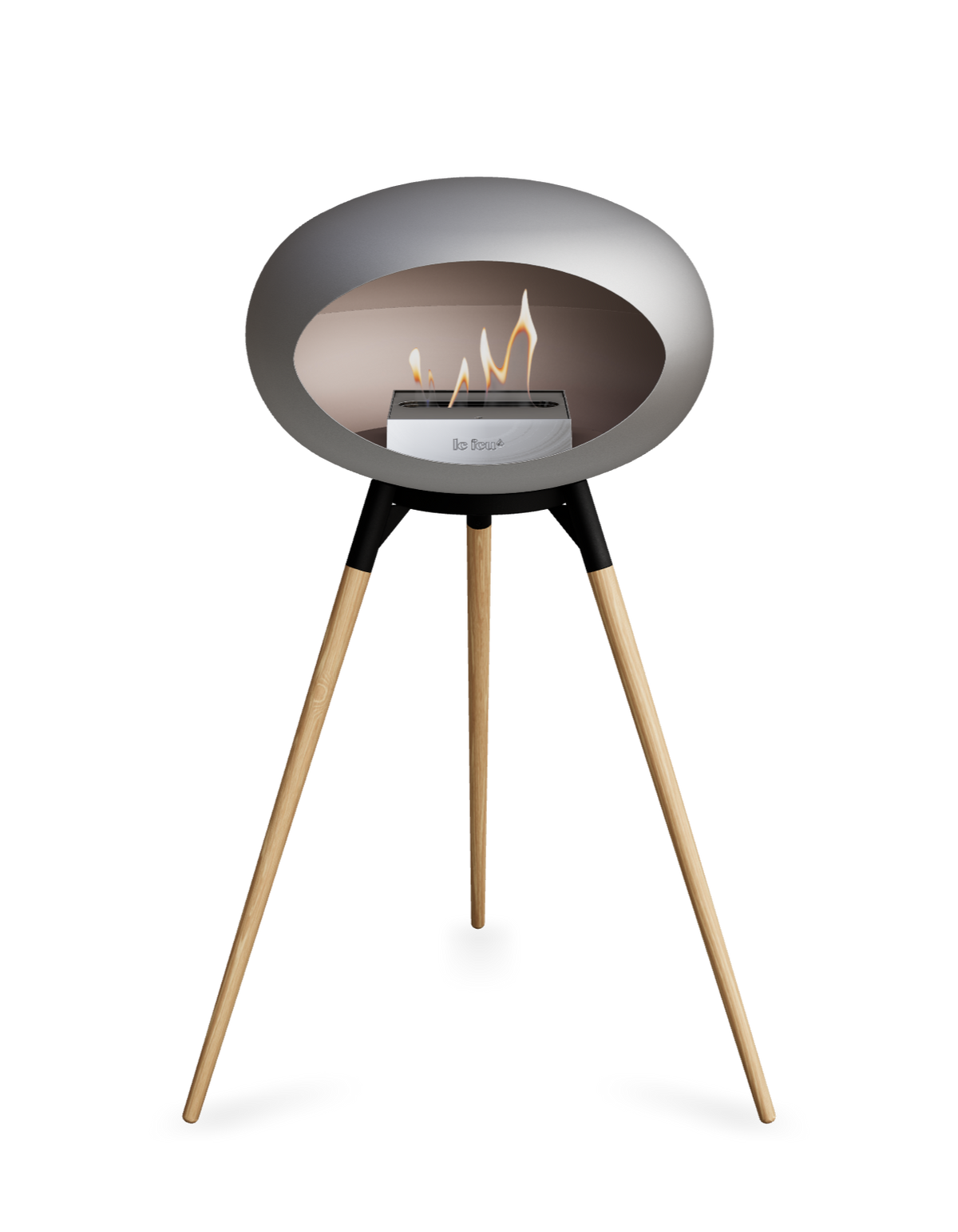 Le Feu Dome Ground High – Freestanding Bioethanol Fireplace (Classic 525)