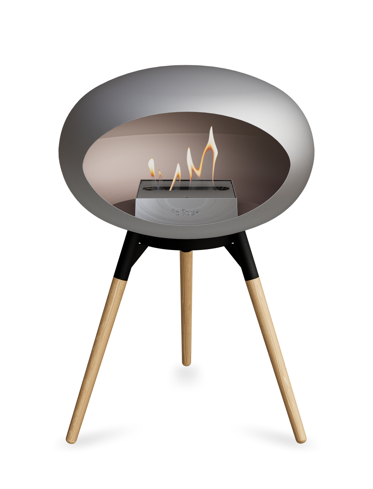 Le Feu Dome Ground Low – Freestanding Bioethanol Fireplace, Classic Size