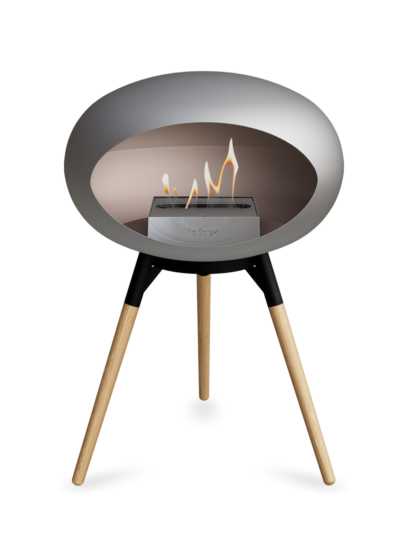 Le Feu Dome Ground Low – Freestanding Bioethanol Fireplace, Classic Size
