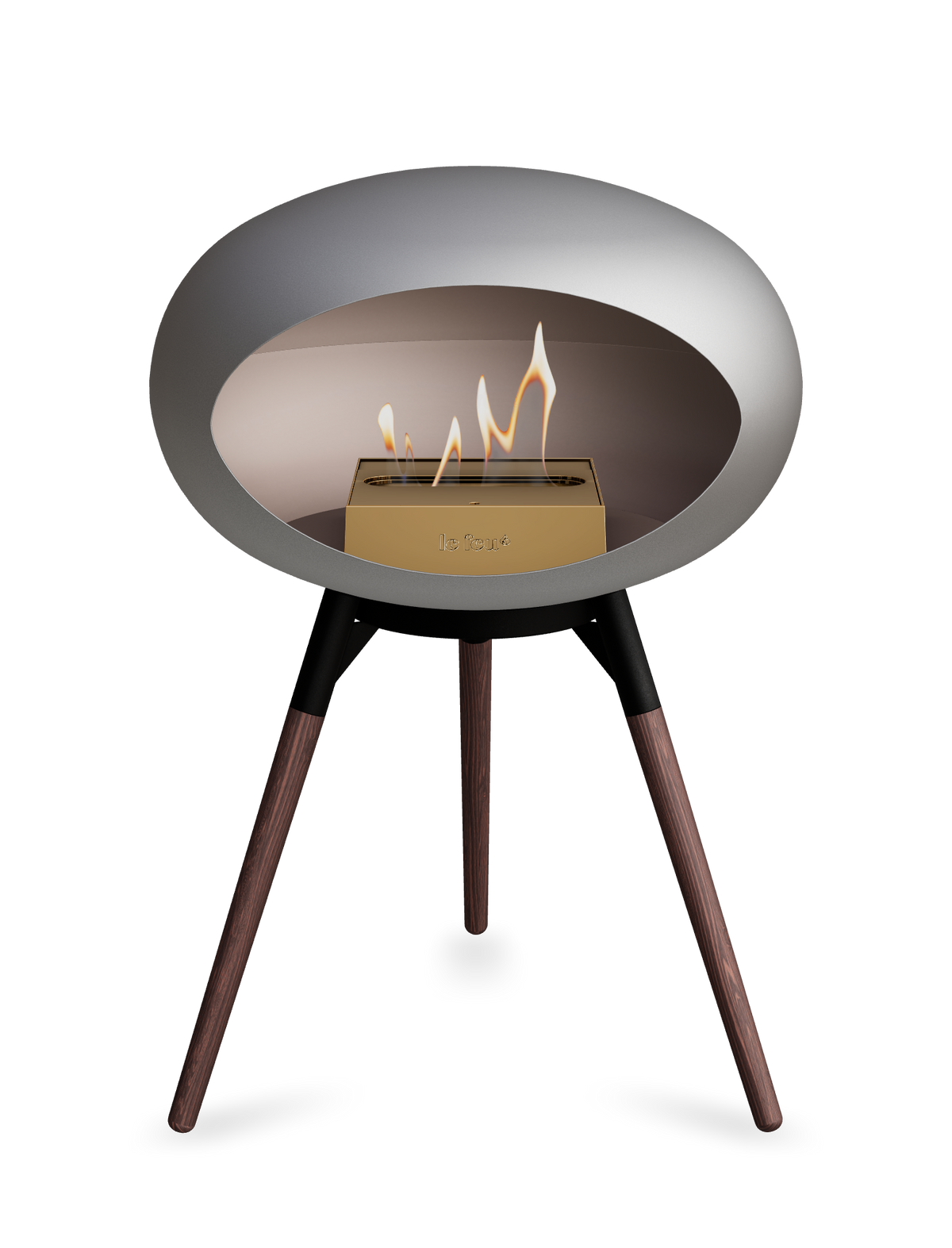 Le Feu Dome Ground Low – Freestanding Bioethanol Fireplace, Classic Size