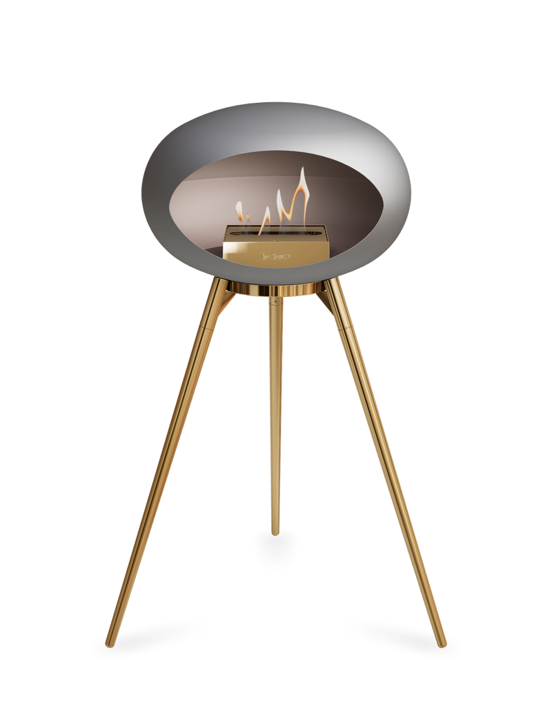 Le Feu Dome Ground High – Freestanding Bioethanol Fireplace (Classic 525)