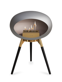 Le Feu Dome Ground Low – Freestanding Bioethanol Fireplace, Classic Size