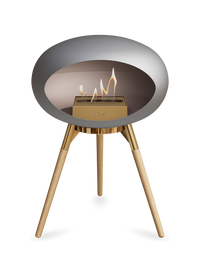 Le Feu Dome Ground Low – Freestanding Bioethanol Fireplace, Classic Size