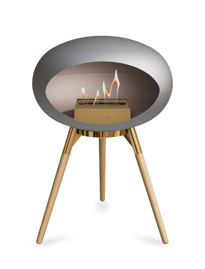 Le Feu Dome Ground Low – Freestanding Bioethanol Fireplace, Classic Size