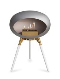 Le Feu Dome Ground Low – Freestanding Bioethanol Fireplace, Classic Size