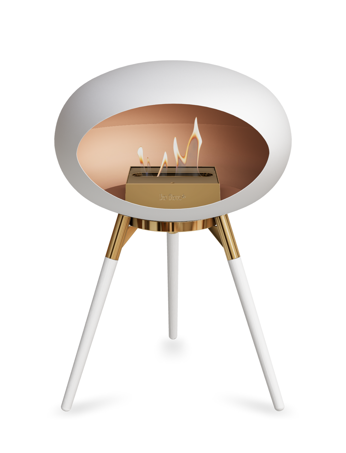 Le Feu Dome Ground Low – Freestanding Bioethanol Fireplace, Classic Size