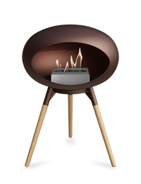 Le Feu Dome Ground Low – Freestanding Bioethanol Fireplace, Classic Size