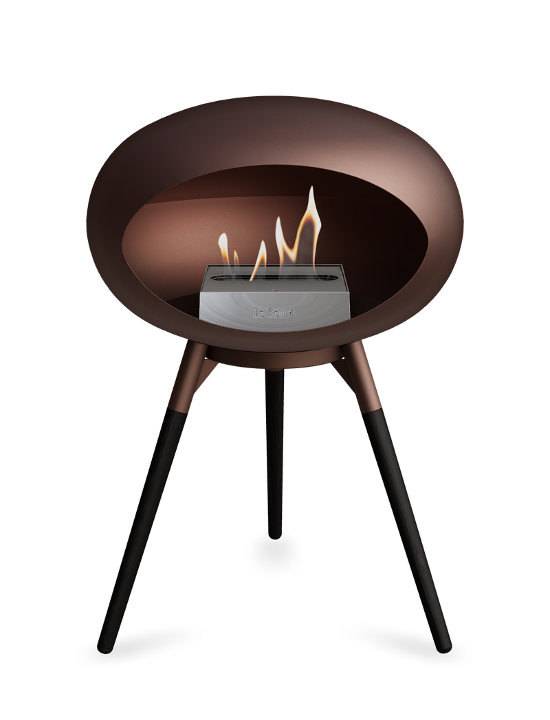 Le Feu Dome Ground Low – Freestanding Bioethanol Fireplace, Classic Size