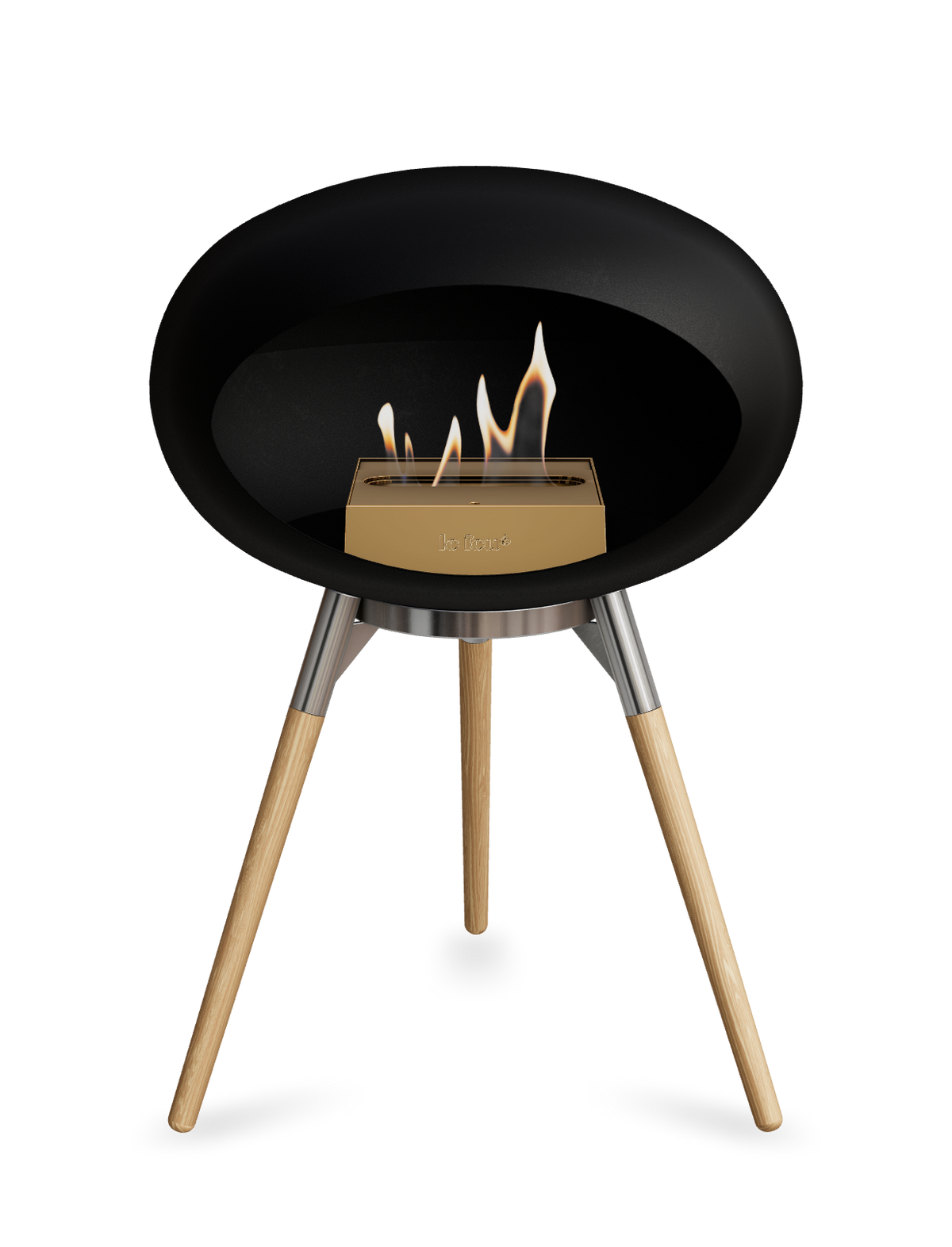 Le Feu Dome Ground Low – Freestanding Bioethanol Fireplace, Classic Size