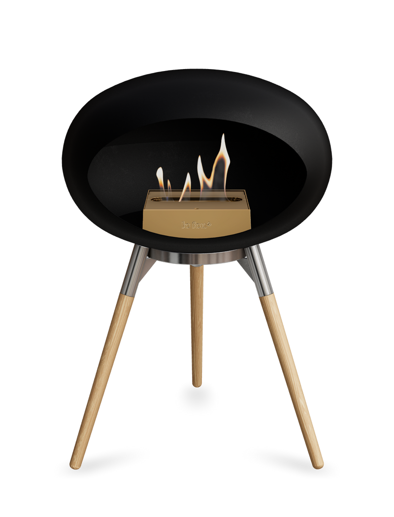 Le Feu Dome Ground Low – Freestanding Bioethanol Fireplace, Classic Size