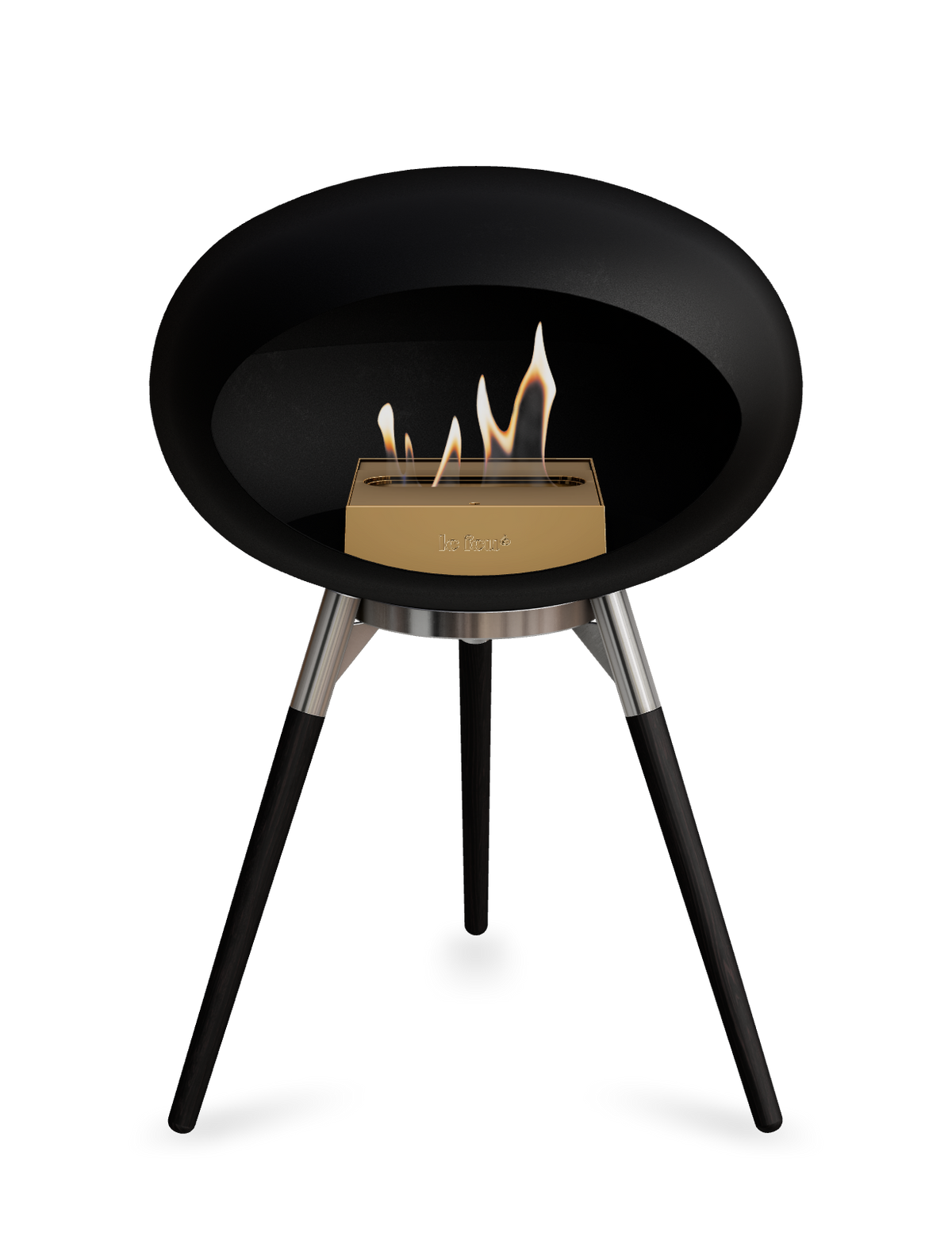 Le Feu Dome Ground Low – Freestanding Bioethanol Fireplace, Classic Size