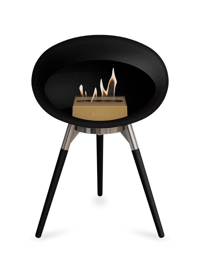 Le Feu Dome Ground Low – Freestanding Bioethanol Fireplace, Classic Size