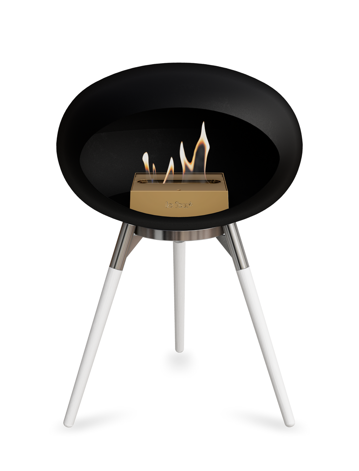 Le Feu Dome Ground Low – Freestanding Bioethanol Fireplace, Classic Size