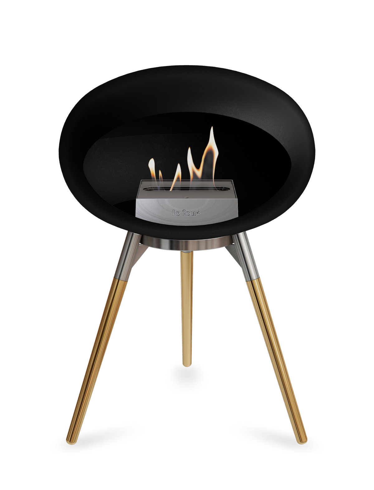 Le Feu Dome Ground Low – Freestanding Bioethanol Fireplace, Classic Size