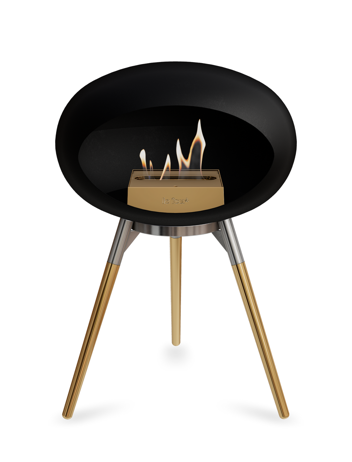 Le Feu Dome Ground Low – Freestanding Bioethanol Fireplace, Classic Size