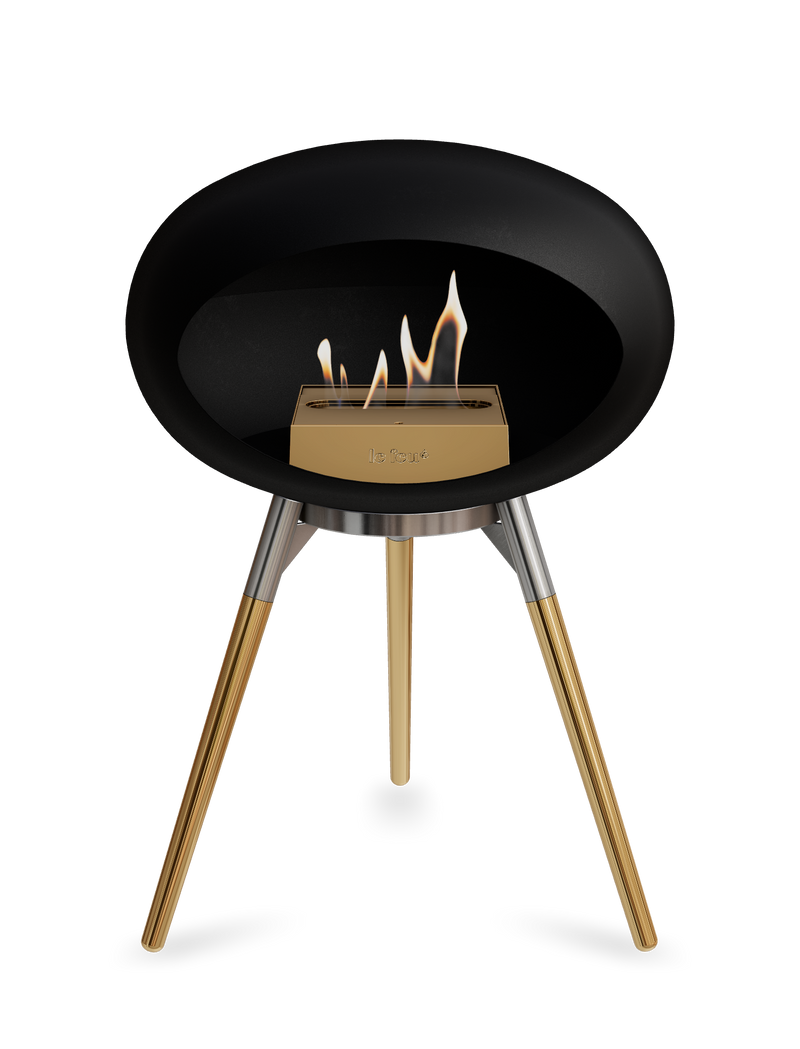 Le Feu Dome Ground Low – Freestanding Bioethanol Fireplace, Classic Size