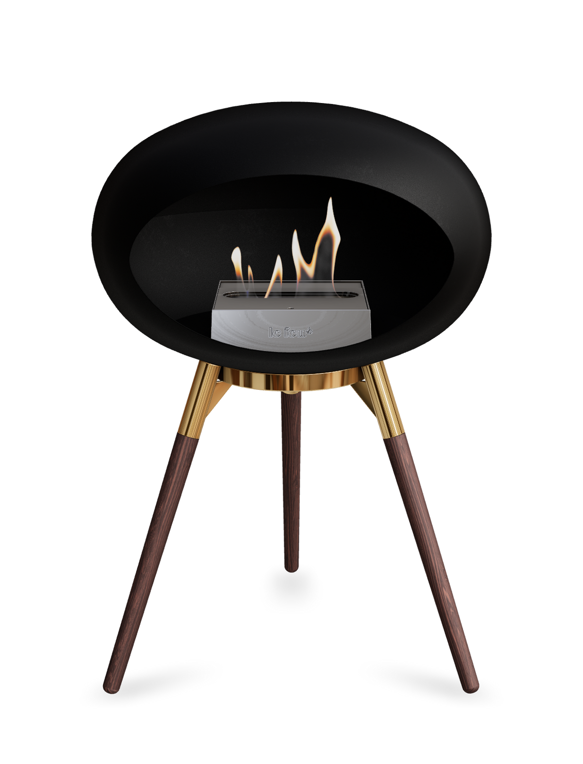 Le Feu Dome Ground Low – Freestanding Bioethanol Fireplace, Classic Size
