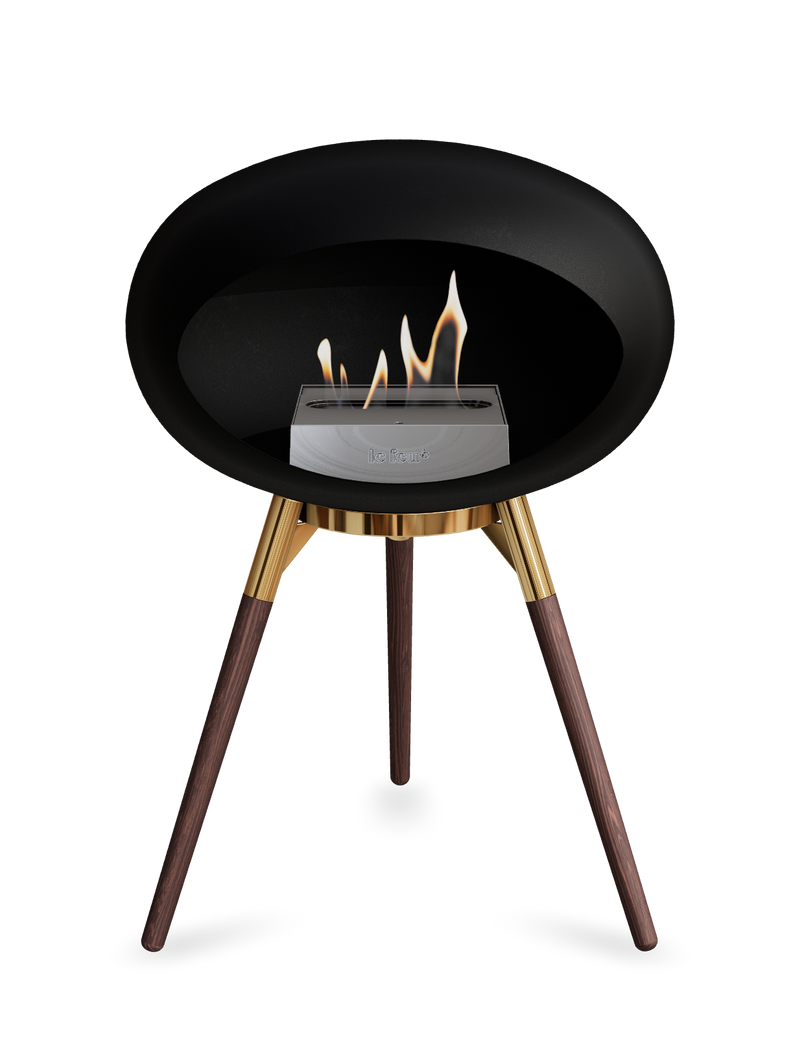 Le Feu Dome Ground Low – Freestanding Bioethanol Fireplace, Classic Size
