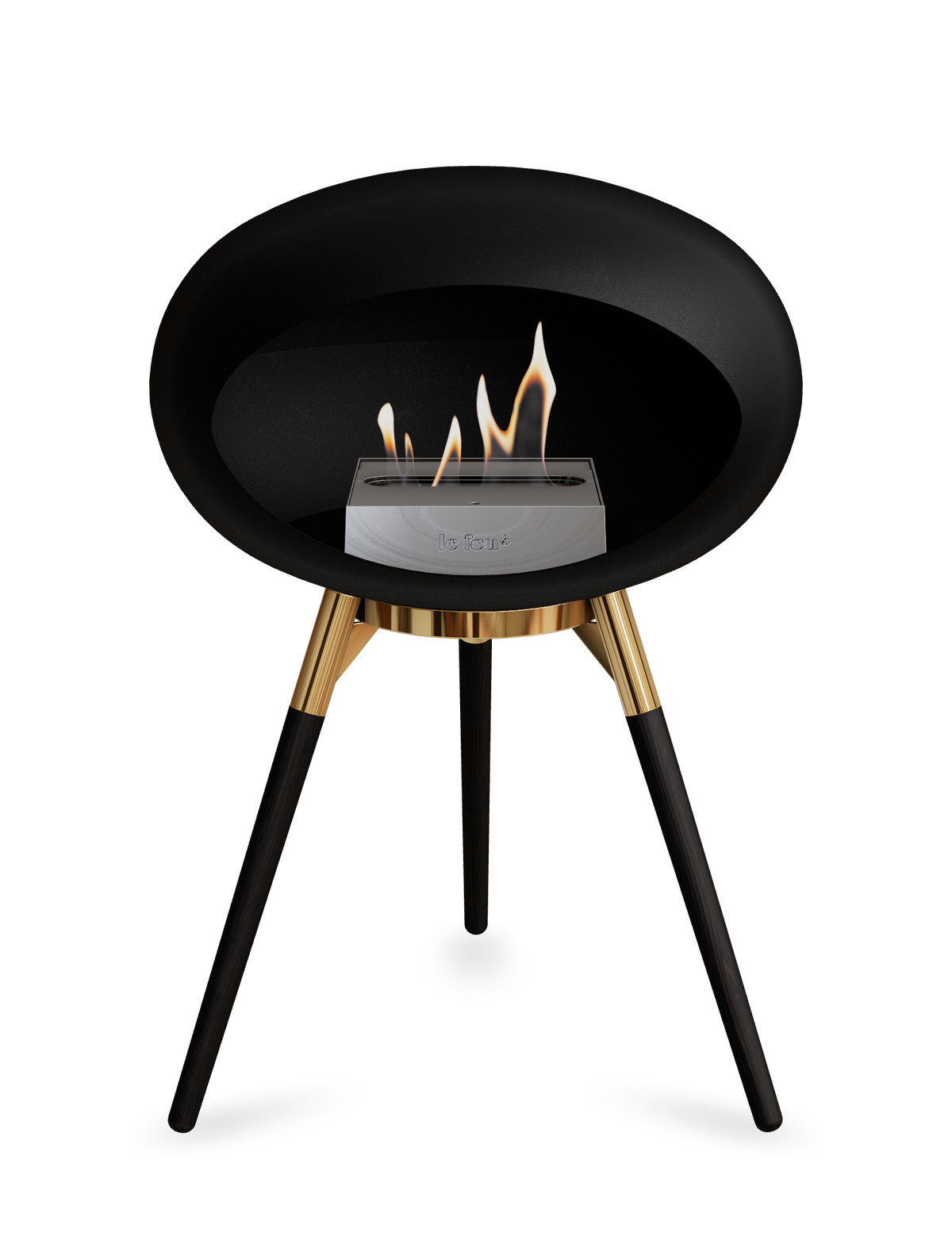 Le Feu Dome Ground Low – Freestanding Bioethanol Fireplace, Classic Size