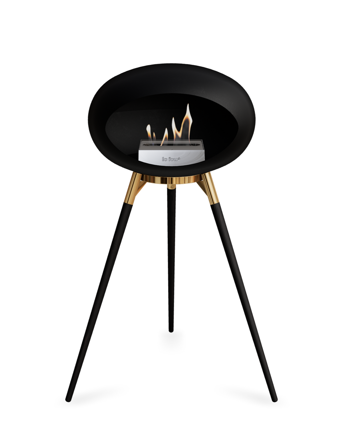 Le Feu Dome Ground High – Freestanding Bioethanol Fireplace (Classic 525)