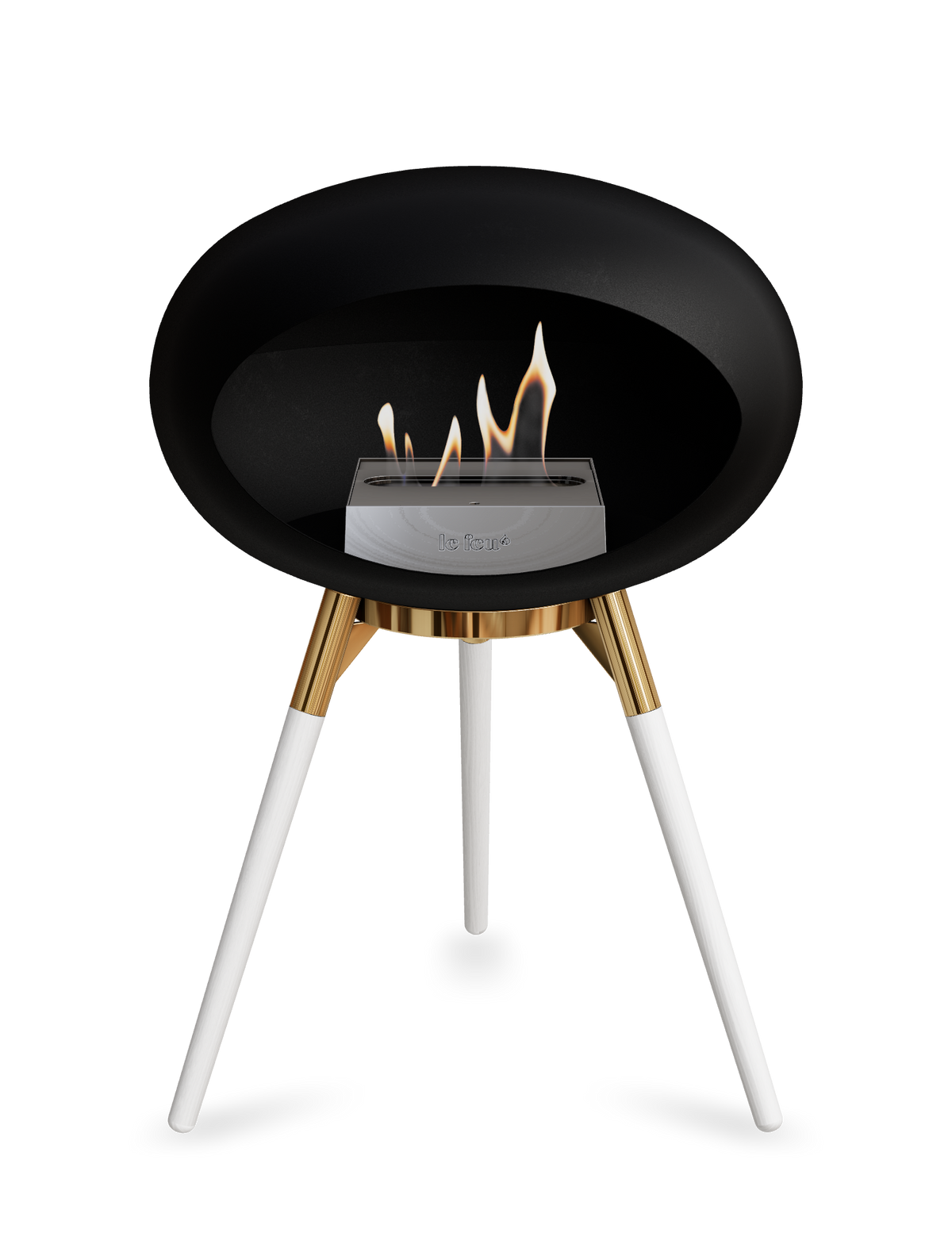Le Feu Dome Ground Low – Freestanding Bioethanol Fireplace, Classic Size