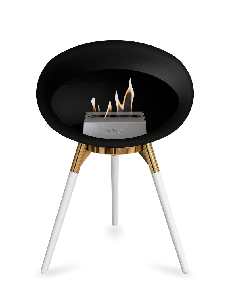 Le Feu Dome Ground Low – Freestanding Bioethanol Fireplace, Classic Size