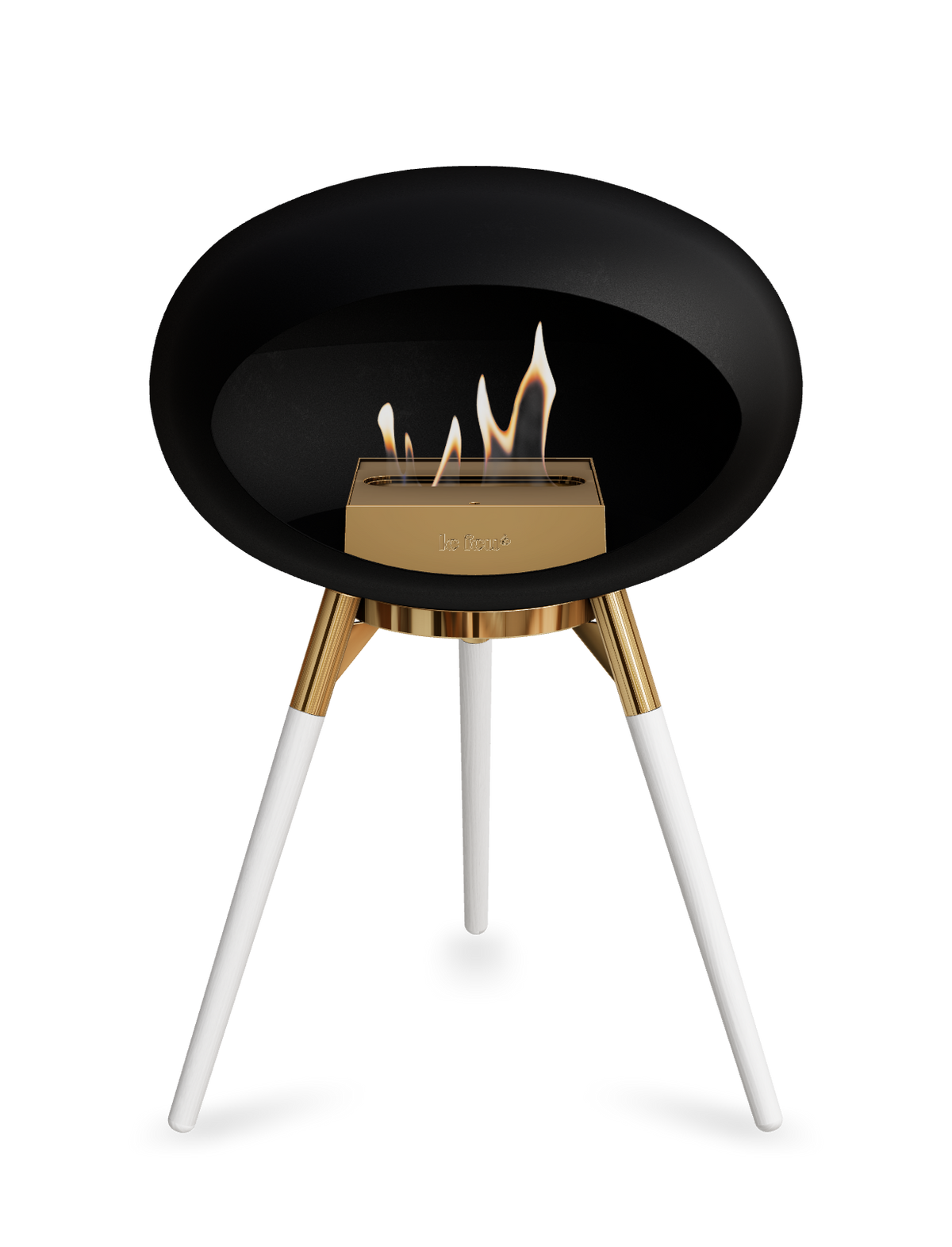 Le Feu Dome Ground Low – Freestanding Bioethanol Fireplace, Classic Size