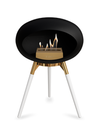 Le Feu Dome Ground Low – Freestanding Bioethanol Fireplace, Classic Size