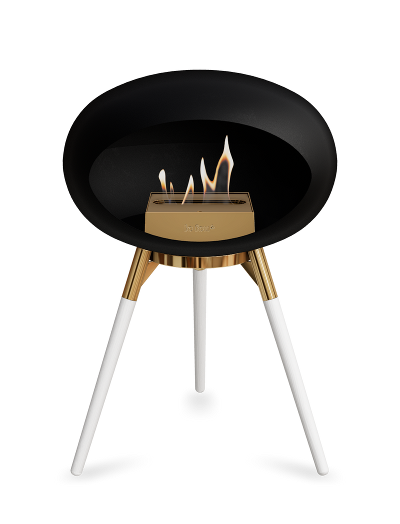 Le Feu Dome Ground Low – Freestanding Bioethanol Fireplace, Classic Size