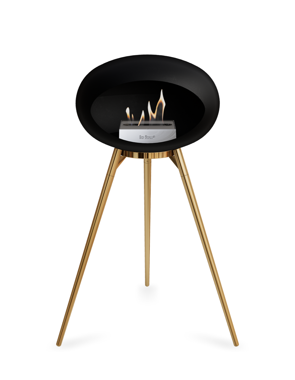 Le Feu Dome Ground High – Freestanding Bioethanol Fireplace (Classic 525)
