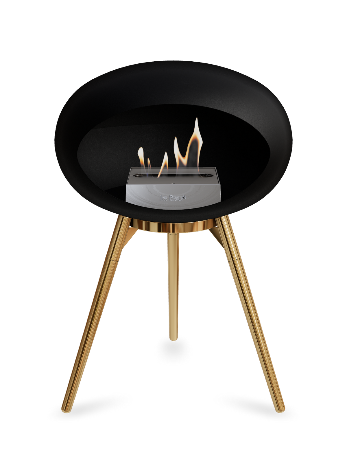 Le Feu Dome Ground Low – Freestanding Bioethanol Fireplace, Classic Size