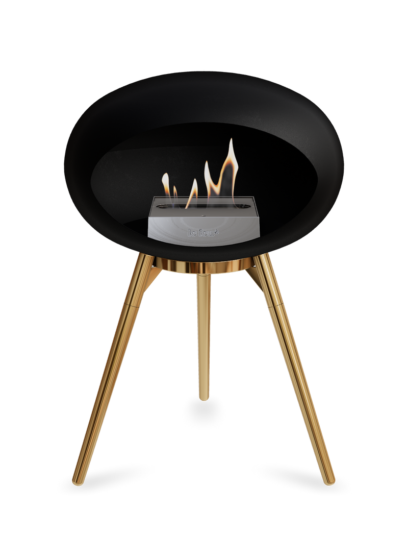 Le Feu Dome Ground Low – Freestanding Bioethanol Fireplace, Classic Size