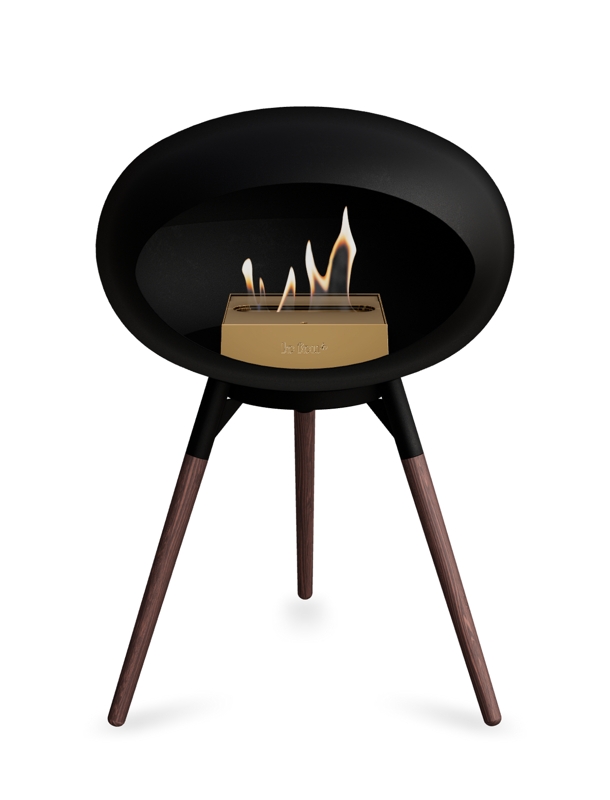 Le Feu Dome Ground Low – Freestanding Bioethanol Fireplace, Classic Size
