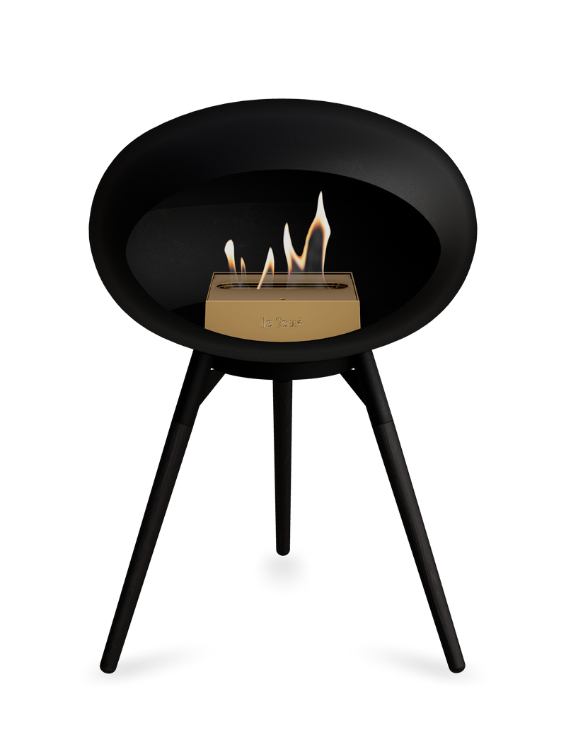 Le Feu Dome Ground Low – Freestanding Bioethanol Fireplace, Classic Size