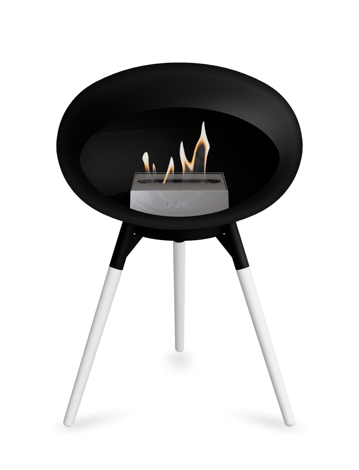 Le Feu Dome Ground Low – Freestanding Bioethanol Fireplace, Classic Size