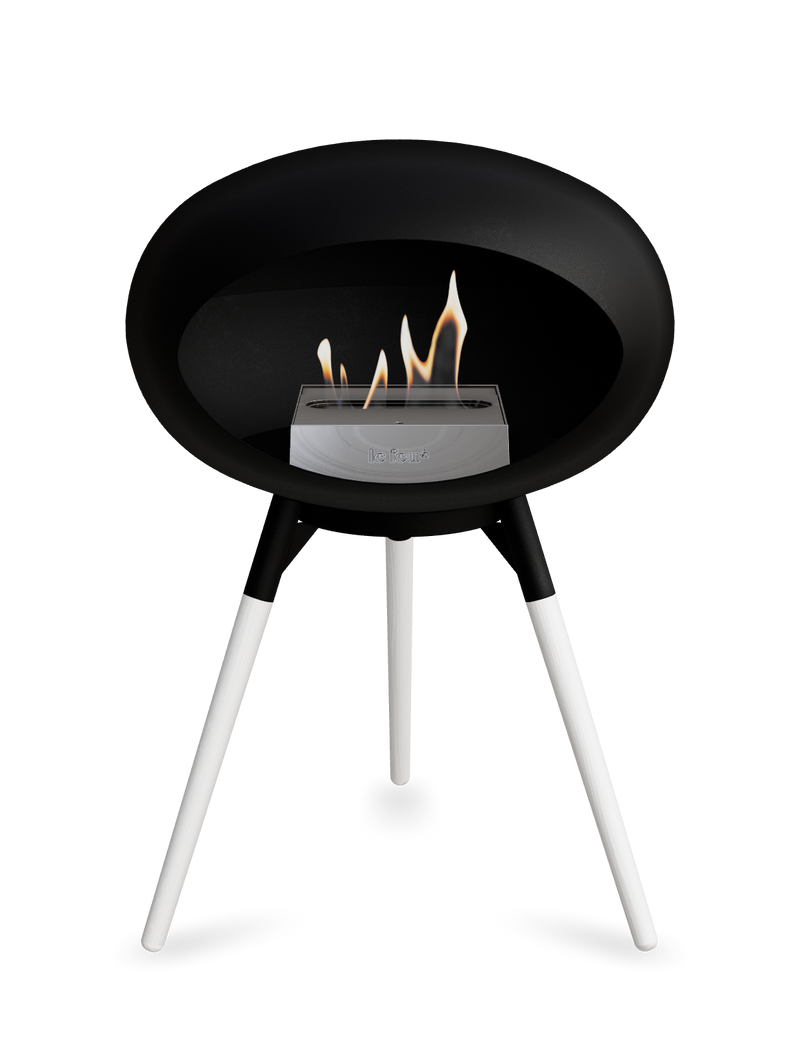 Le Feu Dome Ground Low – Freestanding Bioethanol Fireplace, Classic Size