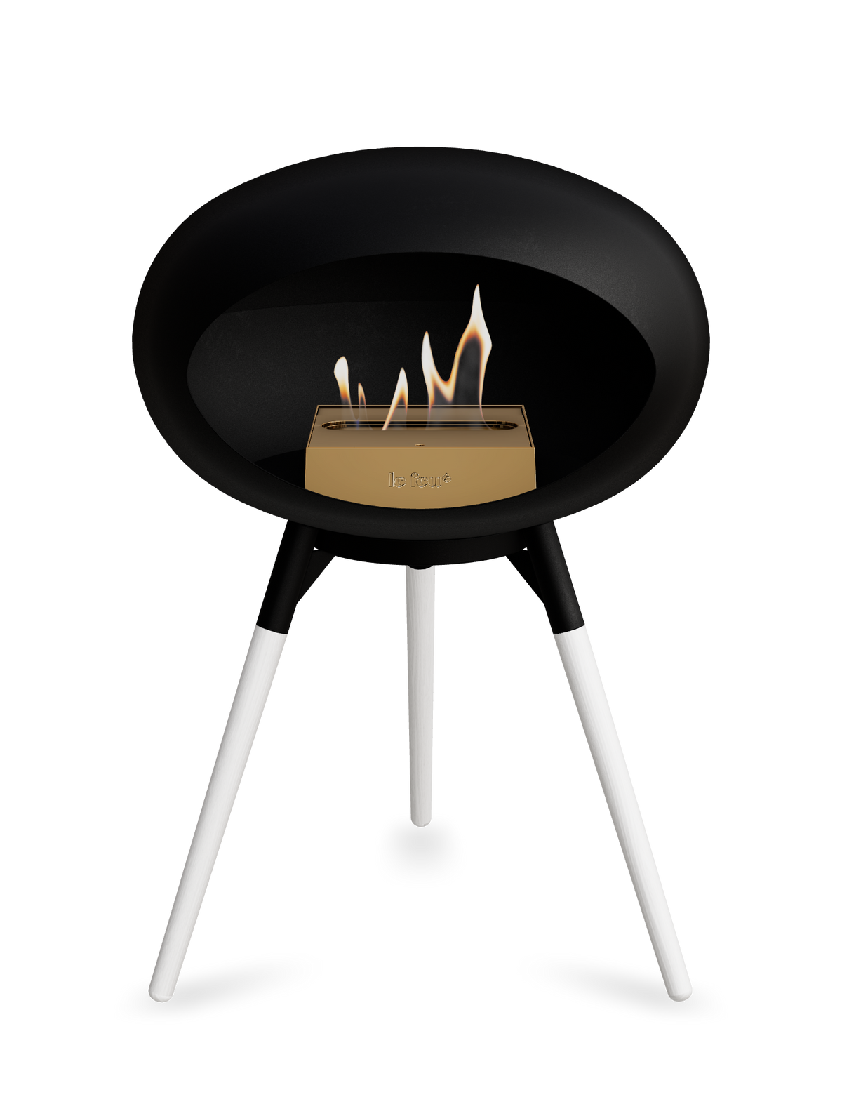 Le Feu Dome Ground Low – Freestanding Bioethanol Fireplace, Classic Size