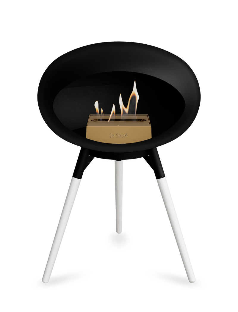 Le Feu Dome Ground Low – Freestanding Bioethanol Fireplace, Classic Size