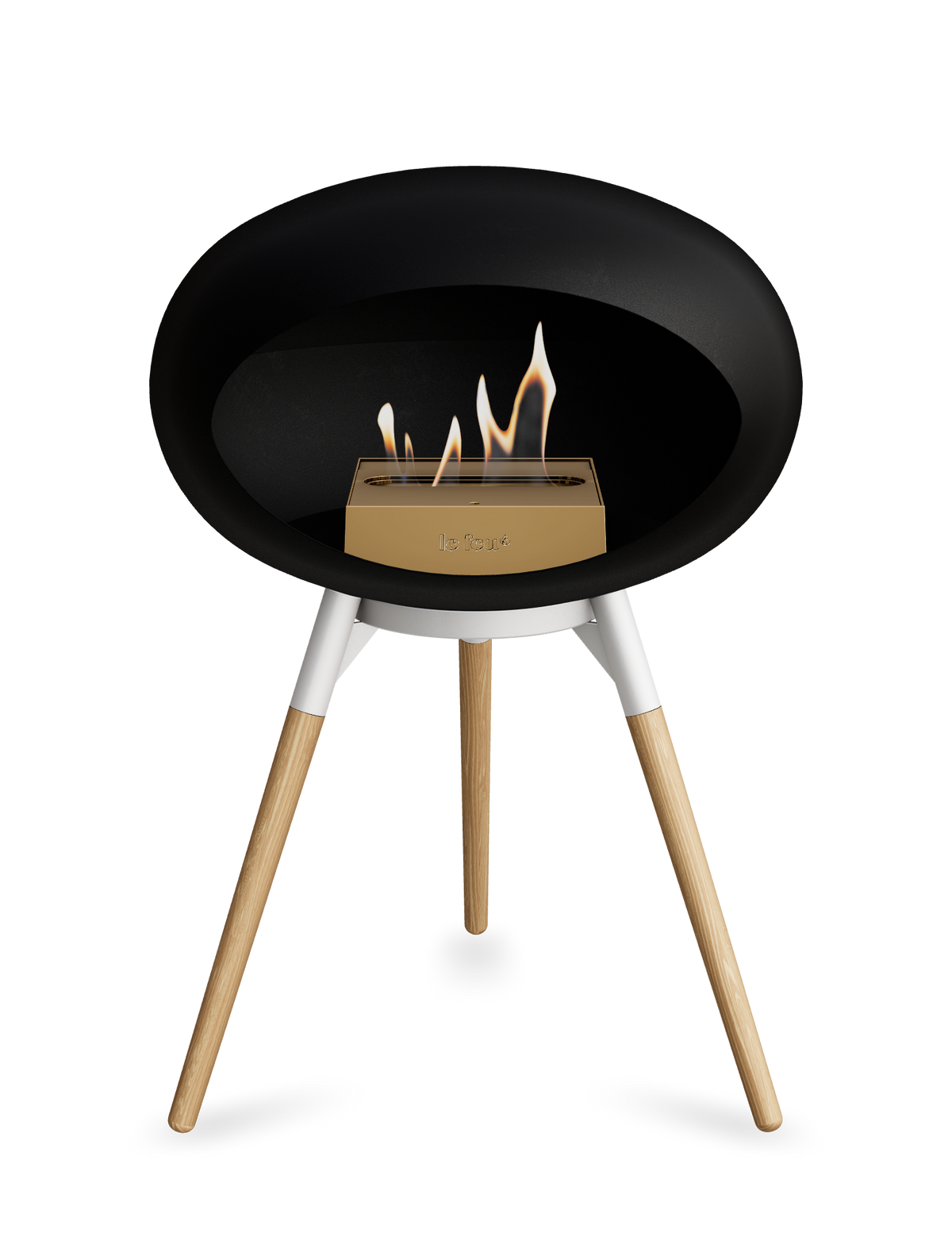 Le Feu Dome Ground Low – Freestanding Bioethanol Fireplace, Classic Size