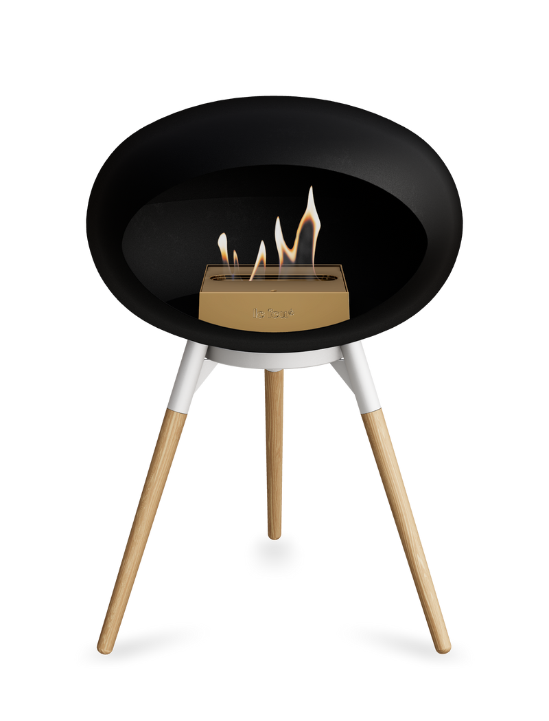 Le Feu Dome Ground Low – Freestanding Bioethanol Fireplace, Classic Size