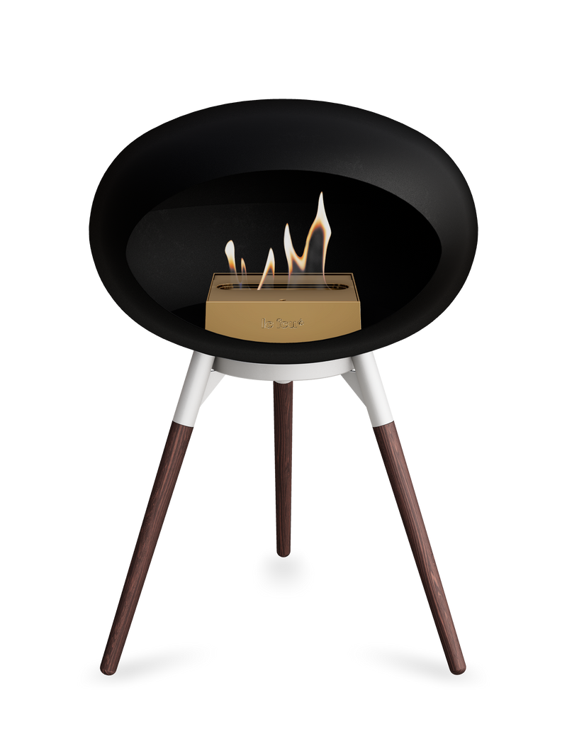 Le Feu Dome Ground Low – Freestanding Bioethanol Fireplace, Classic Size