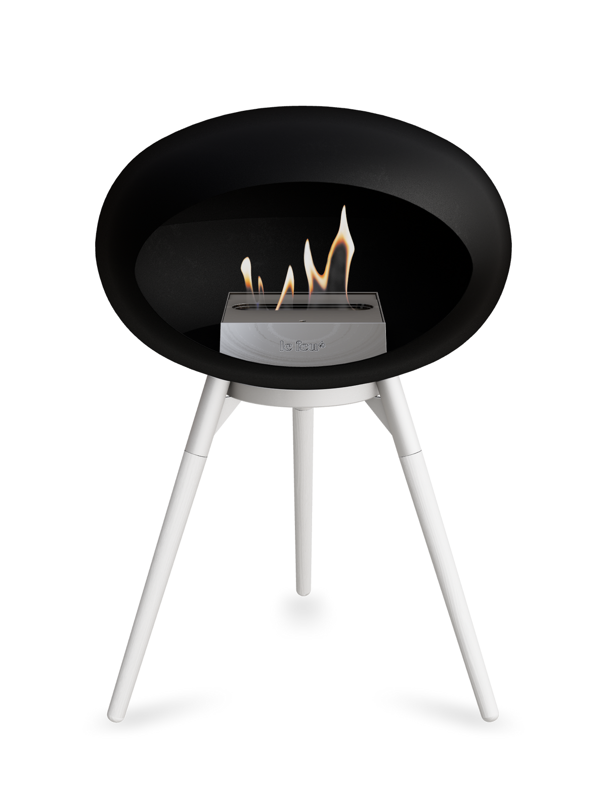 Le Feu Dome Ground Low – Freestanding Bioethanol Fireplace, Classic Size