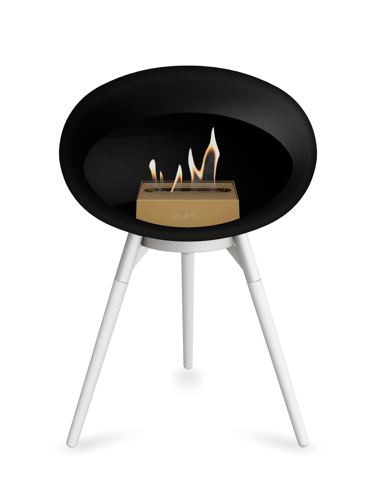 Le Feu Dome Ground Low – Freestanding Bioethanol Fireplace, Classic Size