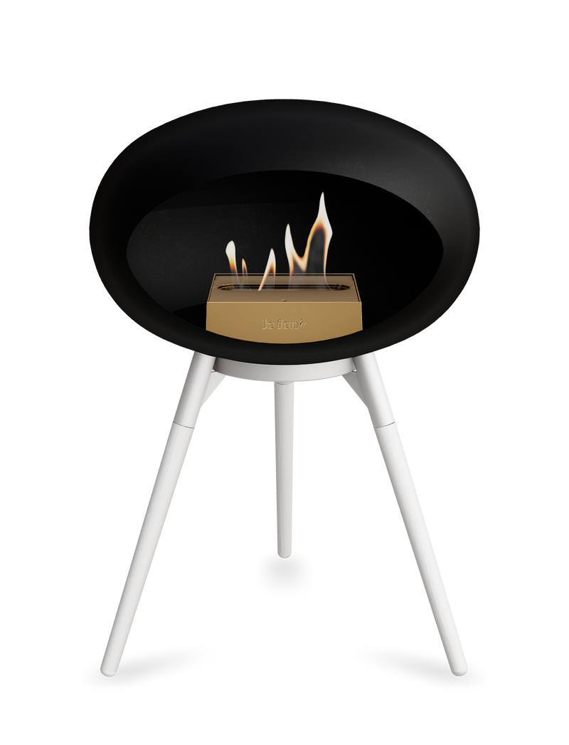 Le Feu Dome Ground Low – Freestanding Bioethanol Fireplace, Classic Size