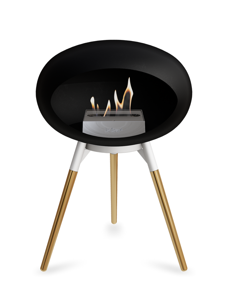 Le Feu Dome Ground Low – Freestanding Bioethanol Fireplace, Classic Size