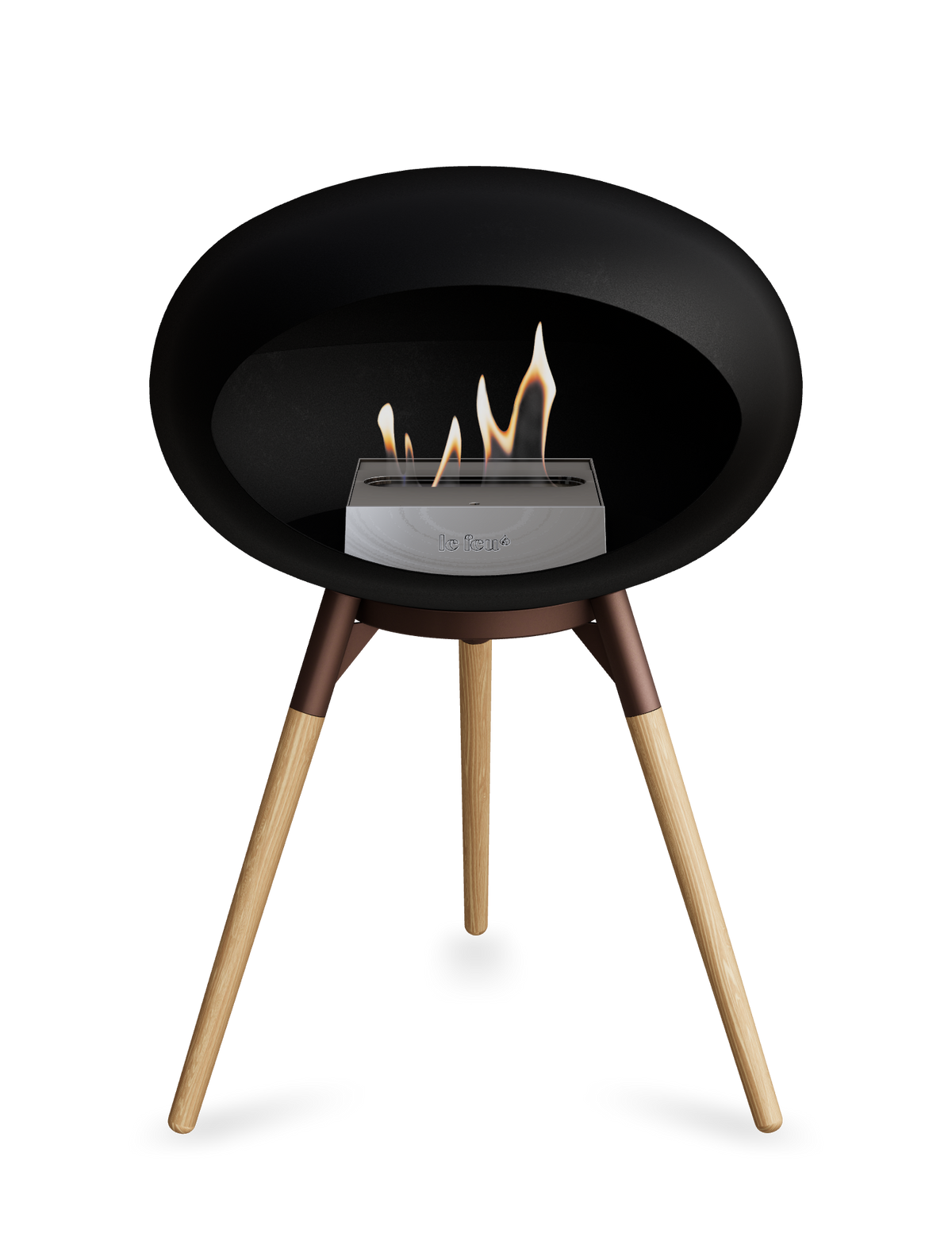 Le Feu Dome Ground Low – Freestanding Bioethanol Fireplace, Classic Size