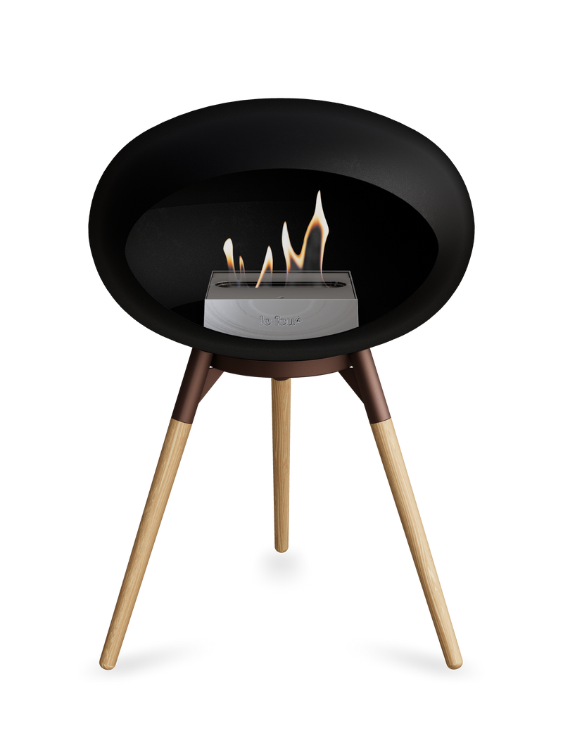Le Feu Dome Ground Low – Freestanding Bioethanol Fireplace, Classic Size