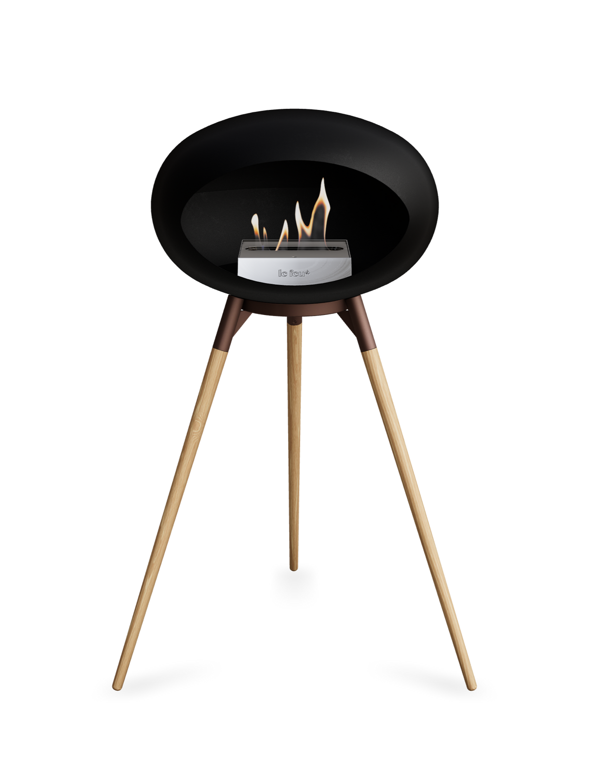 Le Feu Dome Ground High – Freestanding Bioethanol Fireplace (Classic 525)
